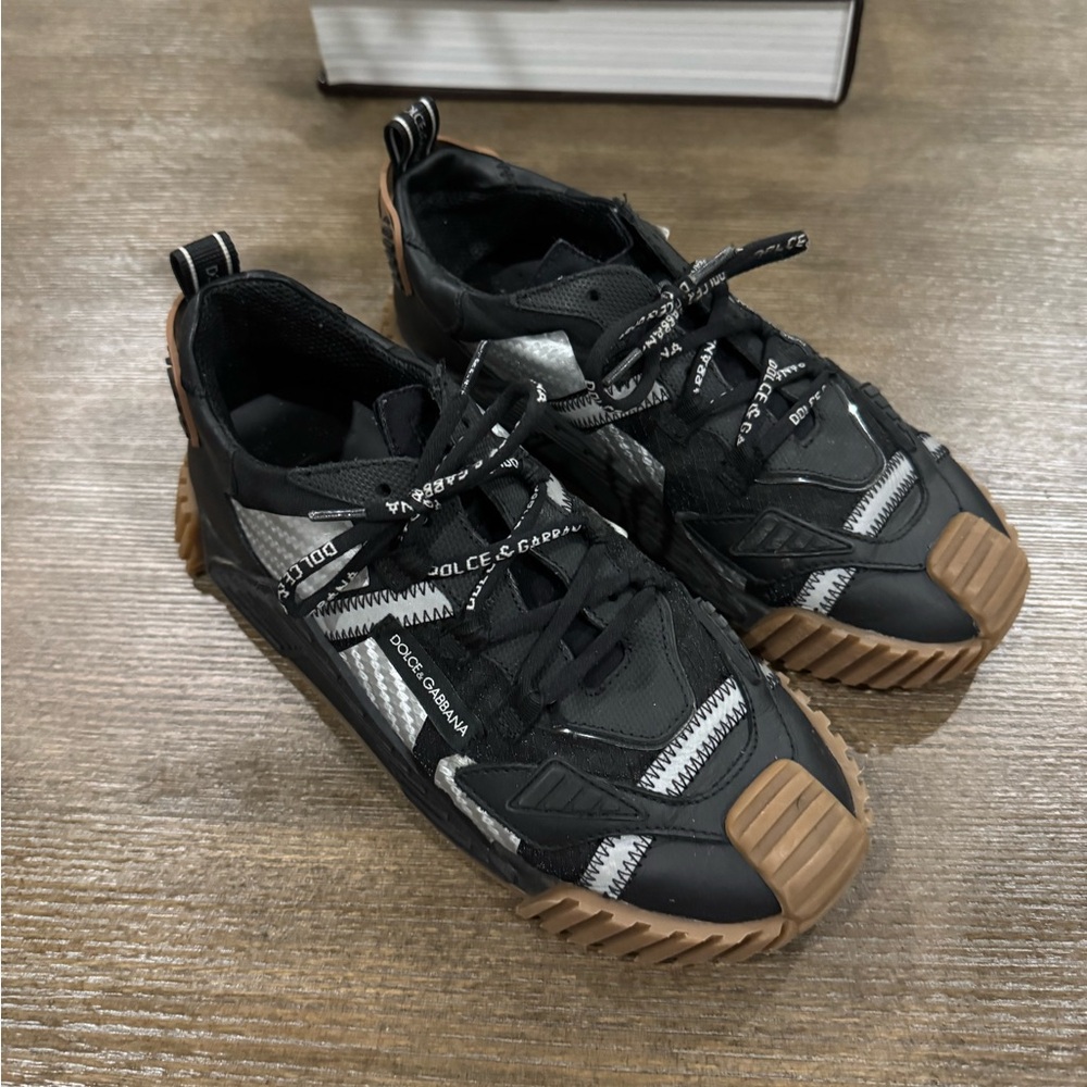 Dolce & Gabbana Black Silver Brown Kids Sneakers